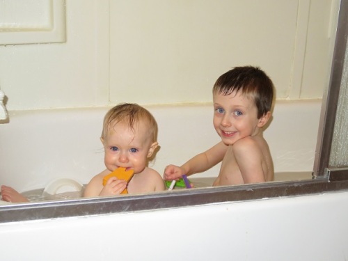 Kids in bath small